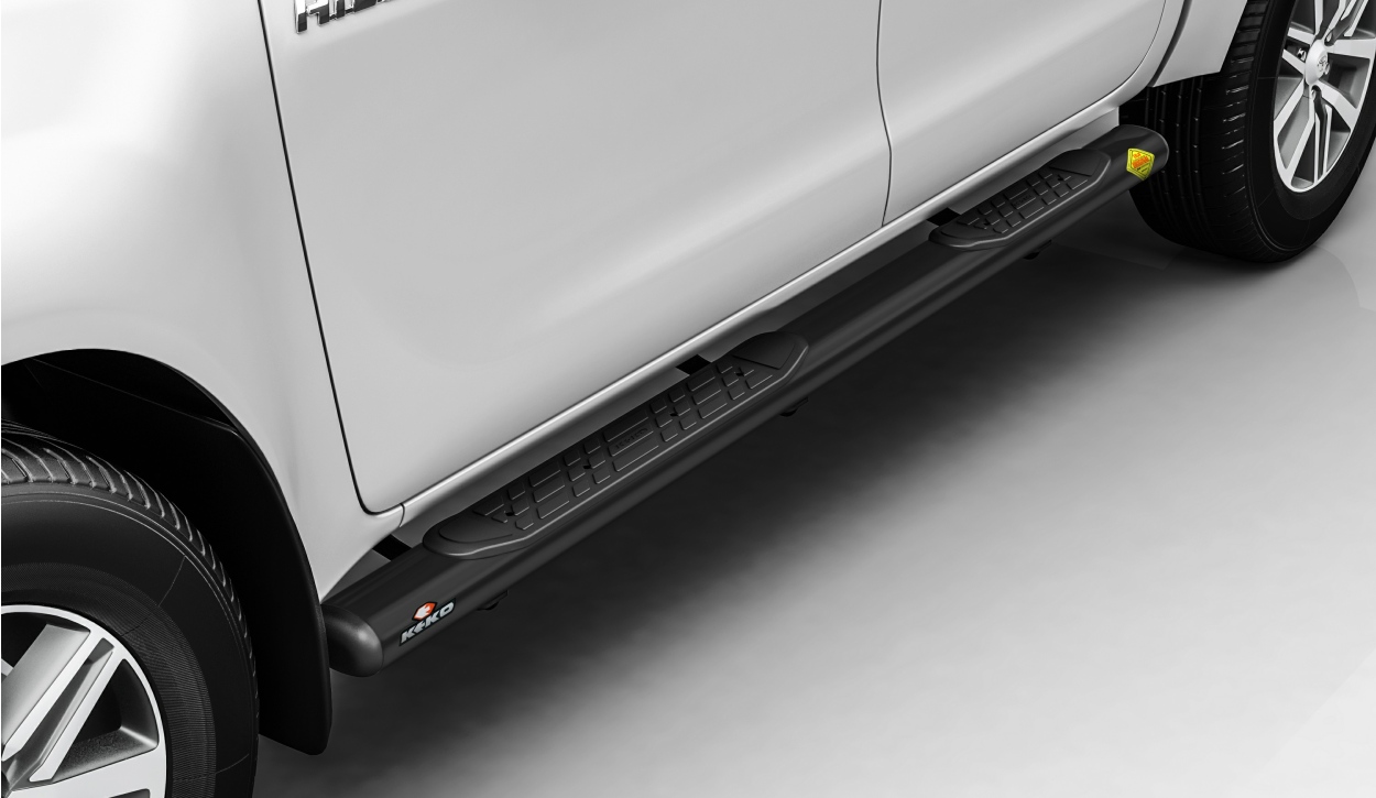Marchepieds Keko «K1» noit pour double cab