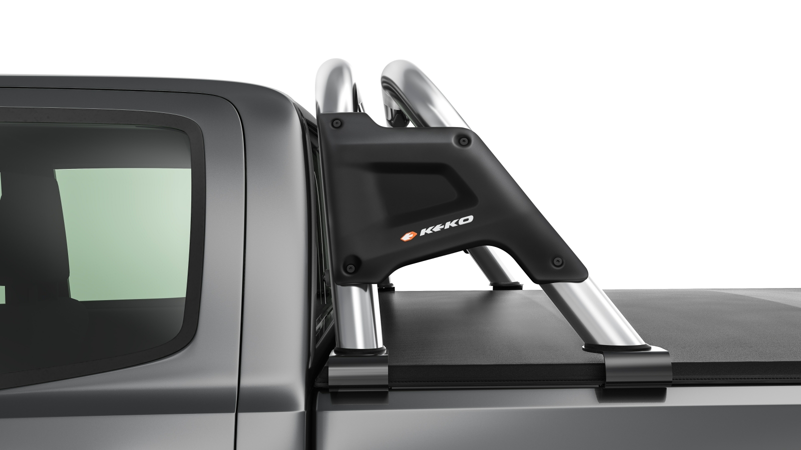 DETALHE-NOVO-SANTO-K1-RANGER_CROMO Roll bar «Styling Bar NEW K1» in nero o cromato