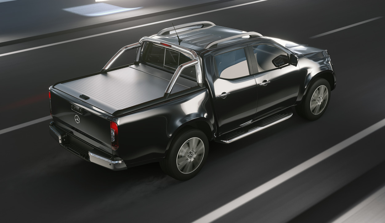 Couvre benne enroulable en aluminium pour Mercedes Class X